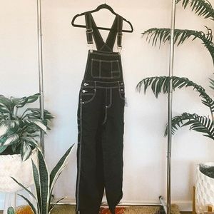 Black overalls